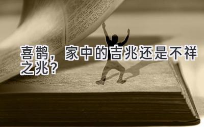 喜鹊,家中的吉兆还是不祥之兆?-图片1