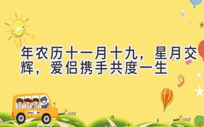 2019年农历十一月十九,星月交辉,爱侣携手共度一生-图片1