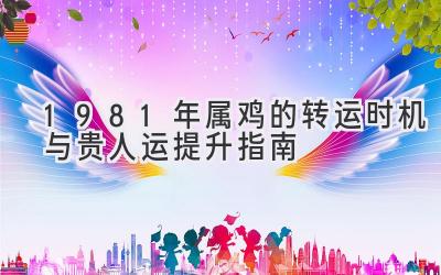 1981年属鸡的转运时机与贵人运提升指南-图片1