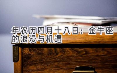 2020年农历四月十八日:金牛座的浪漫与机遇-图片1