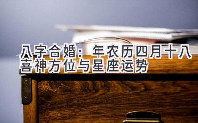 八字合婚:2020年农历四月十八喜神方位与星座运势-图片1