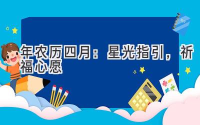 2020年农历四月:星光指引,祈福心愿-图片1