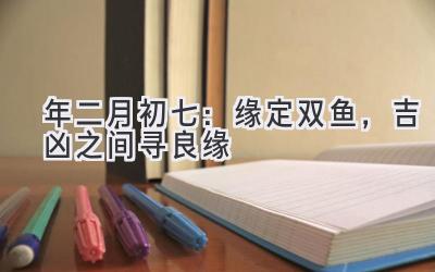 2020年二月初七：缘定双鱼，吉凶之间寻良缘-图片1