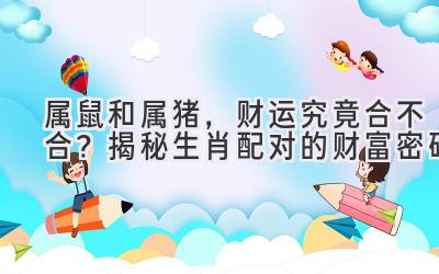  属鼠和属猪，财运究竟合不合？揭秘生肖配对的财富密码 