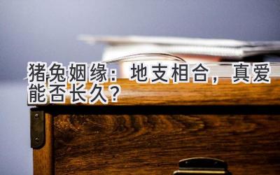猪兔姻缘：地支相合，真爱能否长久？