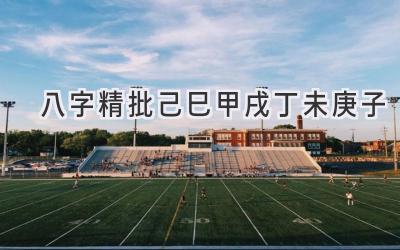 八字精批己巳甲戌丁未庚子-图片1