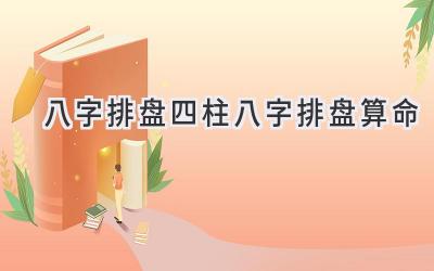 八字排盘四柱八字排盘算命-图片1