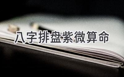 八字排盘紫微算命-图片1