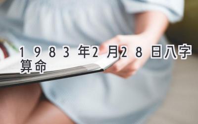 1983年2月28日八字算命-图片1