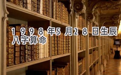 1998年5月28日生辰八字算命-图片1