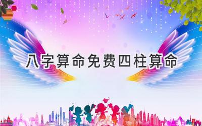 八字算命免费四柱算命