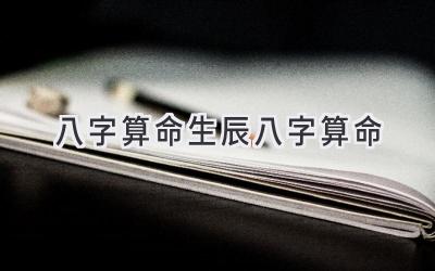 八字算命生辰八字算命