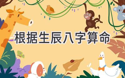 根据生辰八字算命-图片1