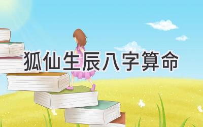 狐仙生辰八字算命-图片1