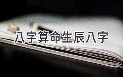 八字算命 生辰八字-图片1