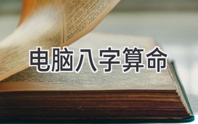 电脑八字算命-图片1