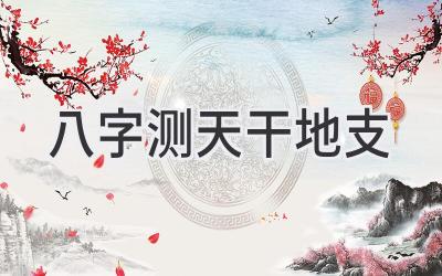 八字测天干地支