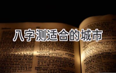 八字测适合的城市-图片1
