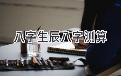 八字生辰八字测算