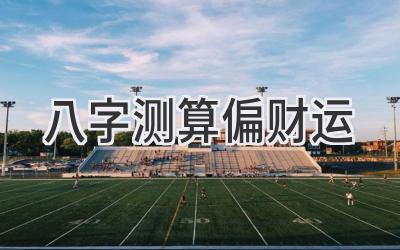 八字测算偏财运-图片1