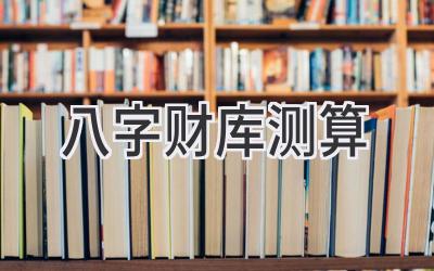 八字财库测算-图片1