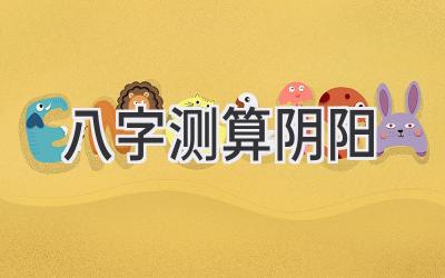 八字测算阴阳-图片1