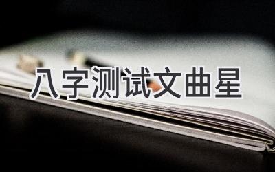 八字测试文曲星-图片1