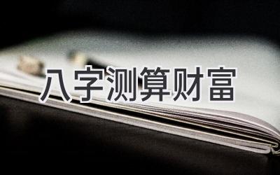 八字测算财富-图片1