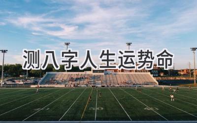 测八字人生运势命-图片1