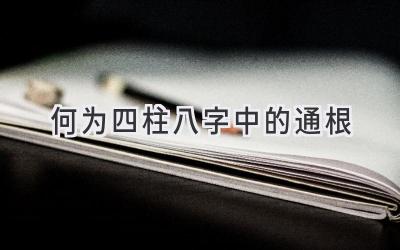 何为四柱八字中的通根-图片1