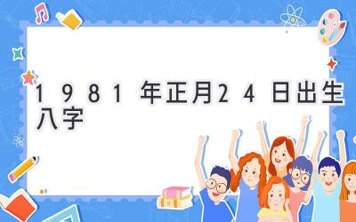 1981年正月24日出生八字-图片1