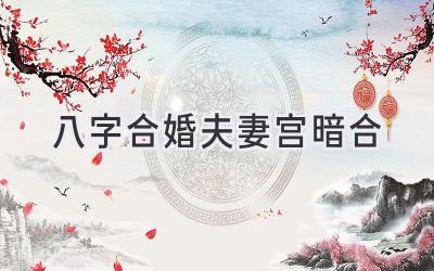八字合婚夫妻宫暗合-图片1