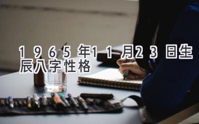 1965年11月23日生辰八字性格
