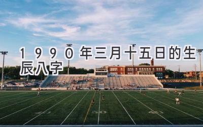 1990年三月十五日的生辰八字-图片1