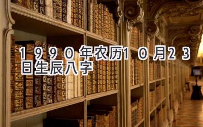 1990年农历10月23日生辰八字-图片1