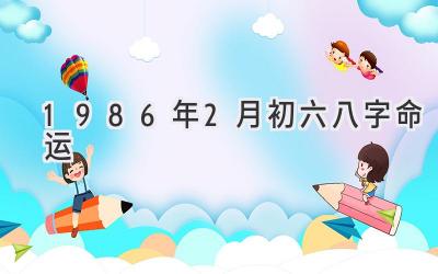 1986年2月初六八字命运-图片1