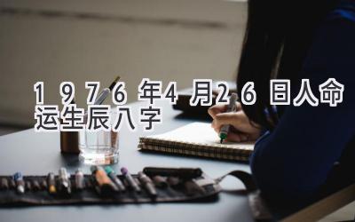 1976年4月26日人命运生辰八字-图片1