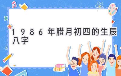 1986年腊月初四的生辰八字-图片1