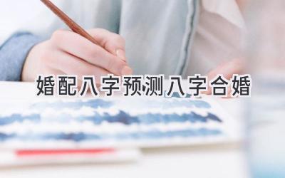 婚配八字预测八字合婚-图片1