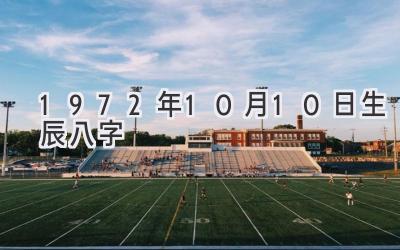1972年10月10日生辰八字-图片1