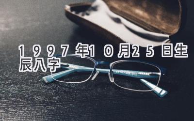 1997年10月25日生辰八字-图片1
