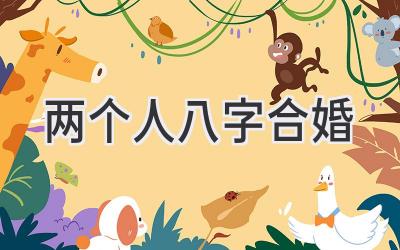 两个人八字合婚-图片1