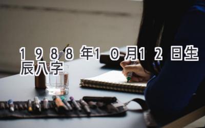 1988年10月12日生辰八字-图片1