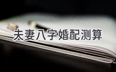 夫妻八字婚配测算-图片1