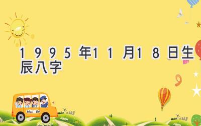 1995年11月18日生辰八字-图片1