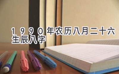 1990年农历八月二十六生辰八字-图片1