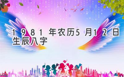 1981年农历5月12日生辰八字-图片1