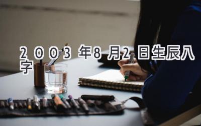 2003年8月2日生辰八字-图片1