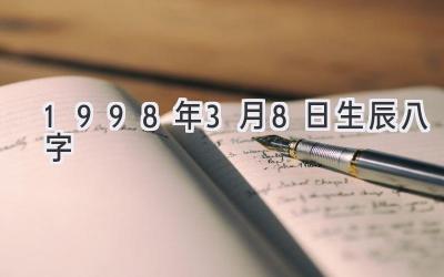 1998年3月8日生辰八字-图片1