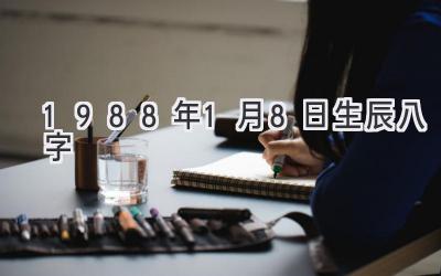 1988年1月8日生辰八字